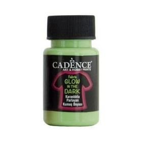 Cadence Boya Karanlıkta Parlayan Koyu Yeşil 50 ml Kumaş Boyası