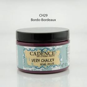 Cadence CH-29 150 ml Bordo Very Chalky Home Decor Mobilya Boyası