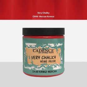 Cadence CH49 Mercan Kırmızı 500 ml Very Chalky Home Decor