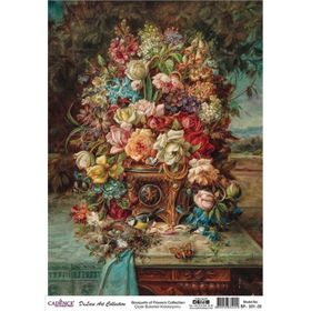 Cadence Çiçek Serisi BF01 30x42 cm Pirinç Dekopaj Kağıdı