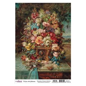 Cadence Çiçek Serisi BF01 30x42 cm Pirinç Dekopaj Kağıdı