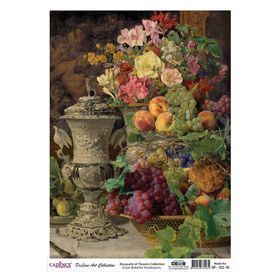 Cadence Çiçek Serisi BF22 30x42 cm Pirinç Dekopaj Kağıdı