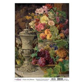 Cadence Çiçek Serisi BF22 30x42 cm Pirinç Dekopaj Kağıdı