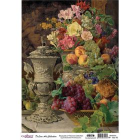 Cadence Çiçek Serisi BF22 30x42 cm Pirinç Dekopaj Kağıdı