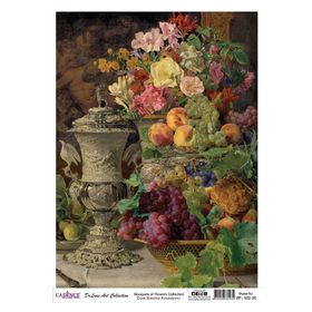 Cadence Çiçek Serisi BF22 30x42 cm Pirinç Dekopaj Kağıdı