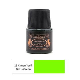 Cadence Çimen Yeşili Vitray Cam Porselen Boyası