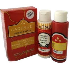 Cadence Crocodile 1003 Kırmızı Renkli Çatlatma