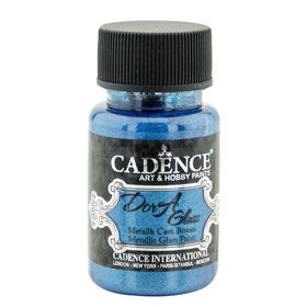 Cadence Dora 3134 Mavi 50 ml Metalik Cam Boyası