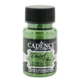 Cadence Dora 3141 Zümrüt Yeşili 50 ml Metalik Cam Boyası