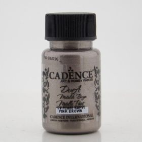 Cadence Dora 50 ml 184 Acı Kahve Metalik Ekstra Simli Parlak Örtücü Boya