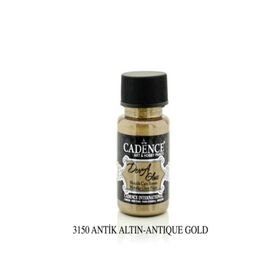 Cadence Dora Glass 50ml Antik Altın Metalik Boya