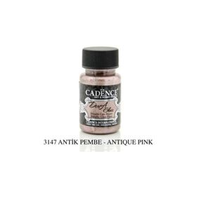 Cadence Dora Glass 50ml Antik Pembe Koyu Pembe Metalik Boya