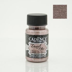 Cadence Dora Glass 50ml Antik Pembe Koyu Pembe Metalik Boya