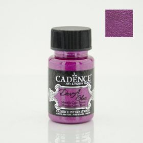 Cadence Dora Glass 50ml Fuşya Metalik Boya