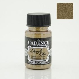 Cadence Dora Glass 50ml Kahverengi Metalik Boya