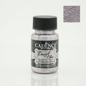 Cadence Dora Glass 50ml Lila Metalik Boya