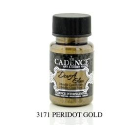Cadence Dora Glass 50ml Peridot Altın Koyu Sarı Metalik Boya