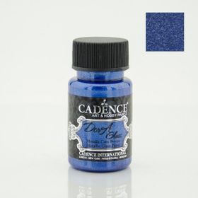 Cadence Dora Glass 50ml Saks Mavi Metalik Boya