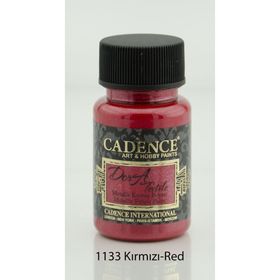 Cadence Dora Textile 1133 Kırmızı 50 ml Metalik Kumaş Boyası