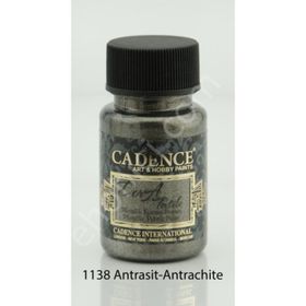 Cadence Dora Textile 1138 Antrasit 50 ml Metalik Kumaş Boyası