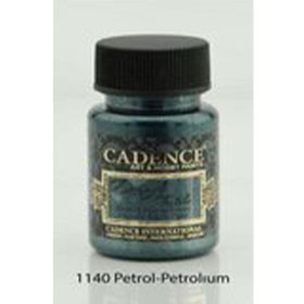Cadence Dora Textile 1140 Petrol 50 ml Metalik Kumaş Boyası