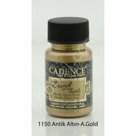 Cadence Dora Textile 1150 Antik Altın 50 ml Metalik Kumaş Boyası