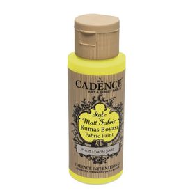 Cadence F-635 59 ml Limon Sarı Style Matt Fabric Kumaş Boyası