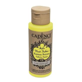 Cadence F-635 59 ml Limon Sarı Style Matt Fabric Kumaş Boyası