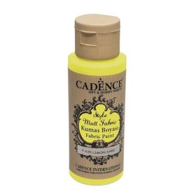 Cadence F-635 59 ml Limon Sarı Style Matt Fabric Kumaş Boyası