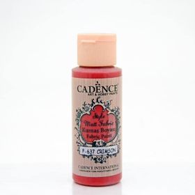 Cadence F-637 Crimson Style Matt Fabric Kumaş Boyası