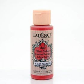 Cadence F-637 Crimson Style Matt Fabric Kumaş Boyası