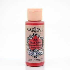 Cadence F-637 Crimson Style Matt Fabric Kumaş Boyası
