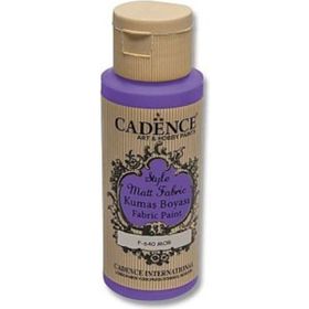 Cadence F-640 Mor Style Matt Fabric Kumaş Boyası