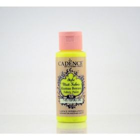 Cadence F-651 Sarı 59 ml Style Matt Kumaş Florasan Boya