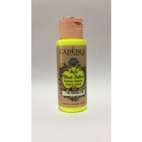 Cadence F-651 Sarı 59 ml Style Matt Kumaş Florasan Boya