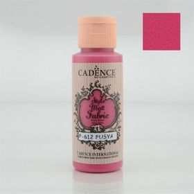 Cadence F612 59 ml Fuşya Mat Kumaş Boyası