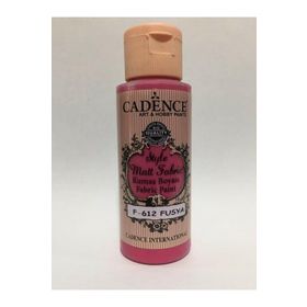 Cadence F612 59 ml Fuşya Mat Kumaş Boyası