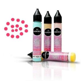 Cadence Fosforlu Pembe Renkli İnciler Boyutlu 25ml Boncuk Boya