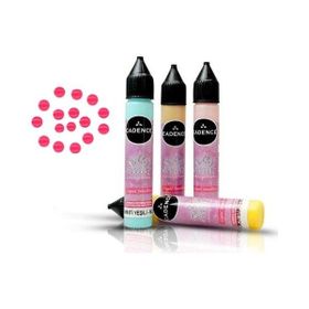 Cadence Fosforlu Pembe Renkli İnciler Boyutlu 25ml Boncuk Boya