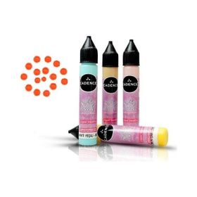 Cadence Fosforlu Turuncu Renkli İnciler Boyutlu 25ml Boncuk Boya