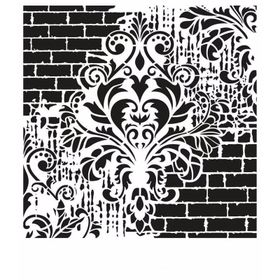 Cadence GCS-002 Grunge 45x45 cm Stencil Şablon