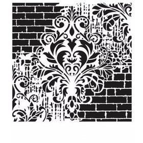 Cadence GCS-002 Grunge 45x45 cm Stencil Şablon