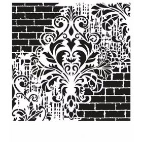 Cadence GCS-002 Grunge 45x45 cm Stencil Şablon