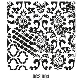 Cadence GCS-004 45x45 Grunge Duvar Stencil
