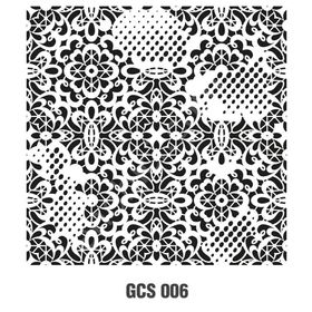 Cadence GCS-006 45x45 Grunge Duvar Stencil