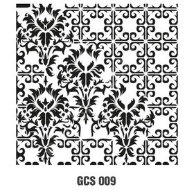 Cadence GCS-009 45x45 Grunge Duvar Stencil