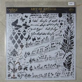 Cadence GCS-013 45x45 Grunge Duvar Stencil