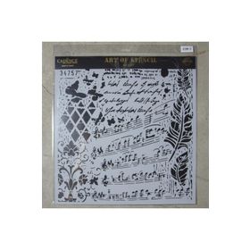 Cadence GCS-013 Grunge 45x45 cm Stencil Şablon