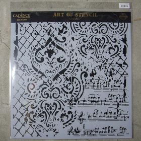 Cadence GCS-014 45x45 Grunge Duvar Stencil