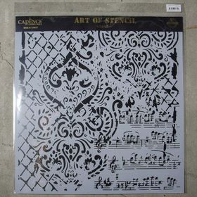 Cadence GCS-014 45x45 Grunge Duvar Stencil